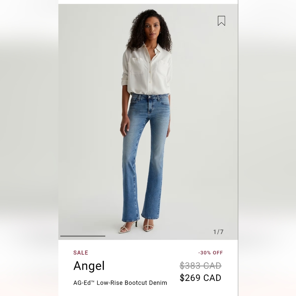 Angel AG-ed™ Low-Rise Bootcut Denim
